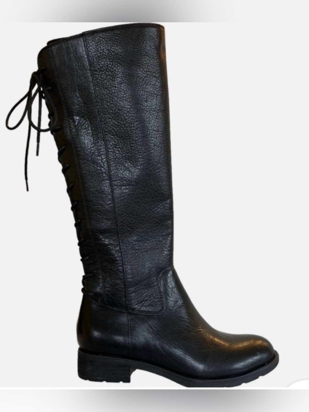 Sofft Black Leather Sharnell II waterproof knee high boots 7.5 EUC